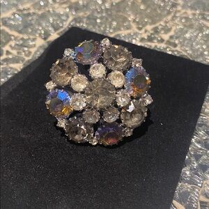 Albert Weiss Multicolor Crystal Brooch